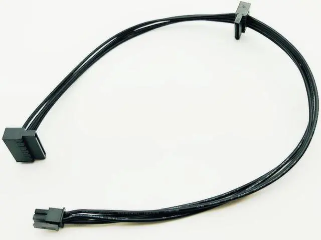 Alt view image 2 of 6 - New 45CM Cable MINI 4 Pin Turn 2 SATA Power Supply For Lenovo Main Board Interface Small 4Pin to Two SATA SSD Power Supply Cable
