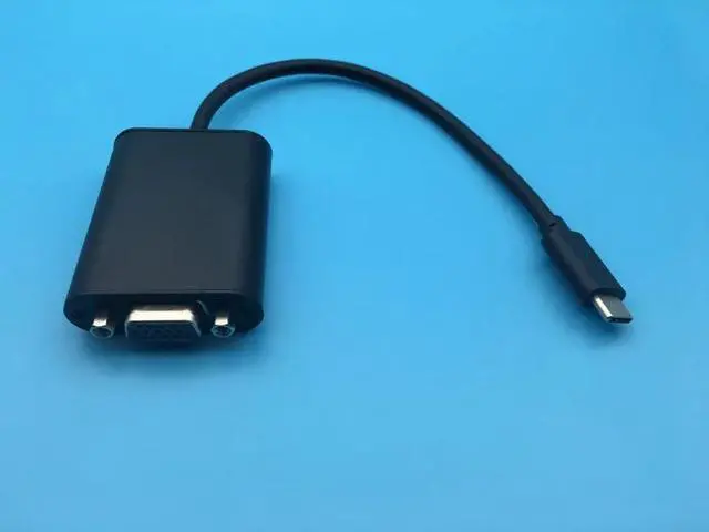 Alt view image 3 of 6 - Type C to VGA Adapter USB 3.1 Converter for Macbook to TV Projector Video HD Adapter
