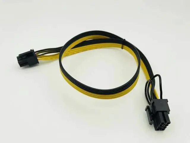 Alt view image 5 of 6 - 10PCS 6Pin to 8Pin (6+2) 50CM Riser Cable Power Cable Conversion Board Graphics Card Power Supply 18AWG Splitter for BTC Mining