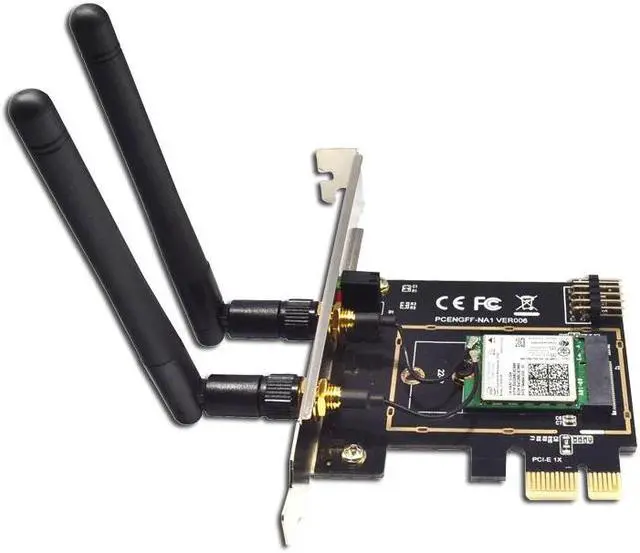 Alt view image 3 of 6 - PCI Express 1X M.2 NGFF Key A A+E to Mini PCI E Adapter Wireless WiFi Bluetooth Network Card ConverterM2 NGFF Support 2230 2242