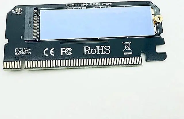 Alt view image 2 of 6 - M.2 NVME PCIE to M2 Adapter LED NVME SSD M2 PCIE x16 Expansion Card Computer Adapter Interface M.2 NVMe SSD NGFF To PCIE 3.0 X16