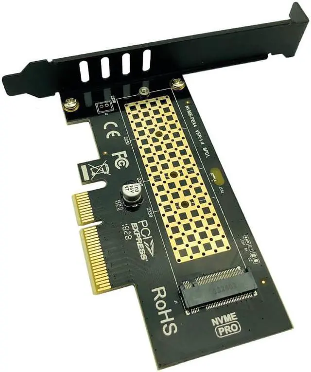 Alt view image 2 of 6 - for M.2 PCI Express SSD/NVME M2 PCI Express Riser Adaptador M2 a PCI Express PCIE to M2 Adapter Raiser M Key