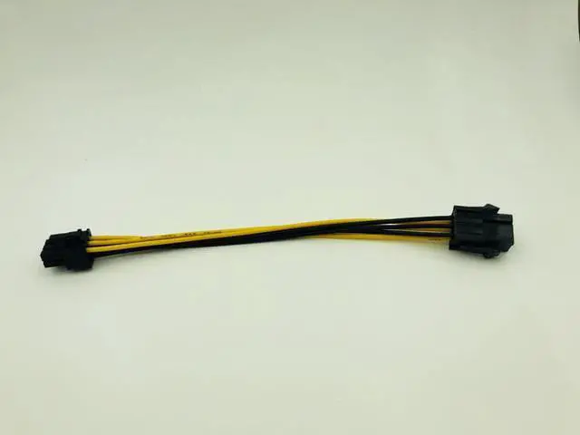 Alt view image 6 of 6 - 6Pin to 6Pin Power Cable Graphics Card Power PCIE Extension Cable 6 Pin Connector Male to Female Power Adapter Supply for Mining
