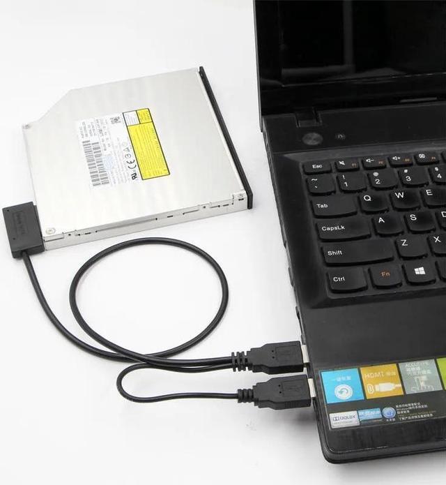 Alt view image 6 of 6 - USB2.0 to 6+7 13Pin Slimline Slim SATA Cable With External USB 2.0 Power Supply For Laptop CD ROM DVD ROM ODD Adapter Converter