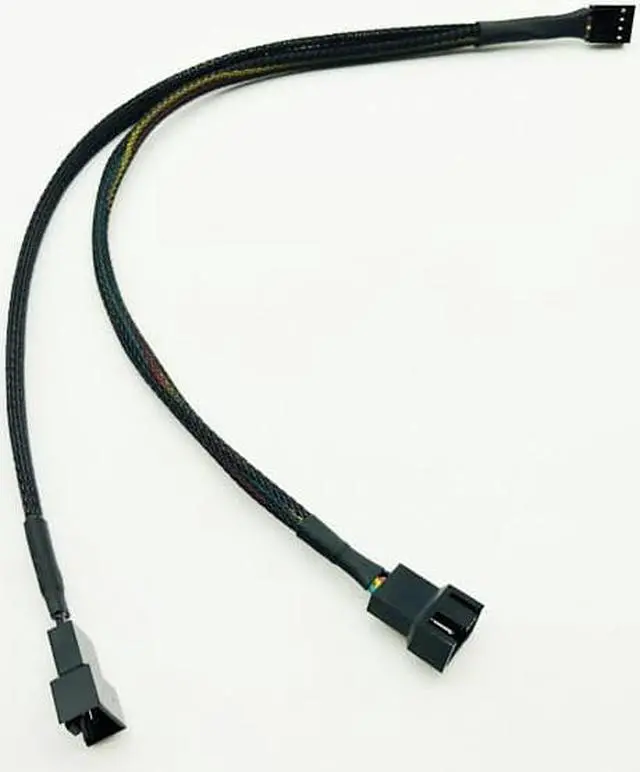 Alt view image 6 of 6 - 5PCS Computer PC Fan Cable 4Pin Female Y Splitter to Dual 3/4 Pin Male Motherboard Fan Connect Splitter Power Cable Adapter 30CM