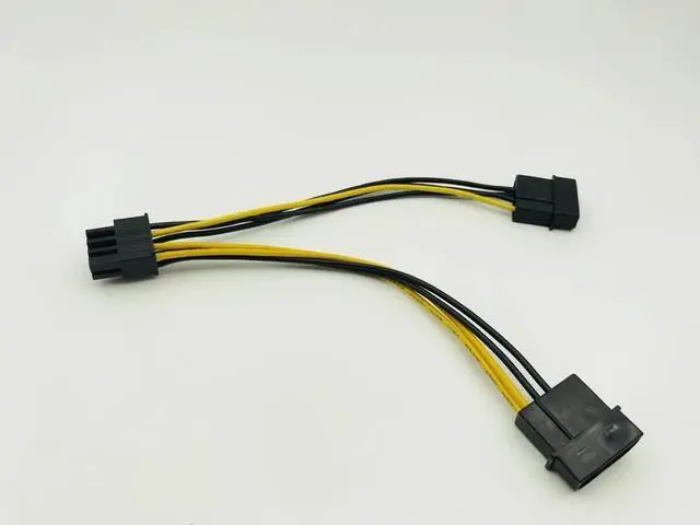 Alt view image 3 of 5 - 10PCS Dual 4Pin to 8Pin Graphics Card Power Cable Dual 4P to 8P Video Card Power Supply D Port Graphic Card Cable for BTC Mining