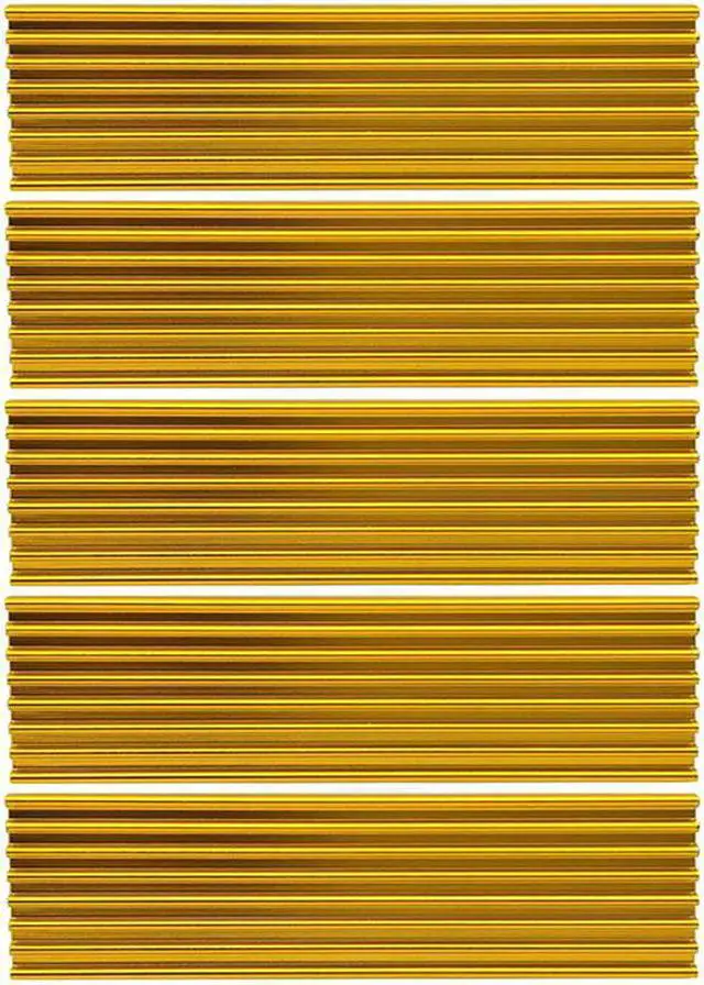 Main image of 5PCS M.2 Heatsink SSD Aluminum alloy Cooling Cooler Heatsink Thermal Pads for NGFF NVME PCIE 2280 SSD Hard Drive Disk Gold Color