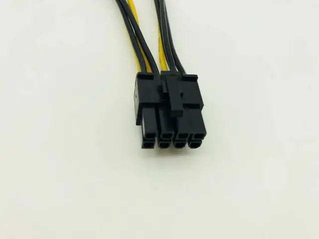 Alt view image 5 of 5 - 10PCS Dual 4Pin to 8Pin Graphics Card Power Cable Dual 4P to 8P Video Card Power Supply D Port Graphic Card Cable for BTC Mining