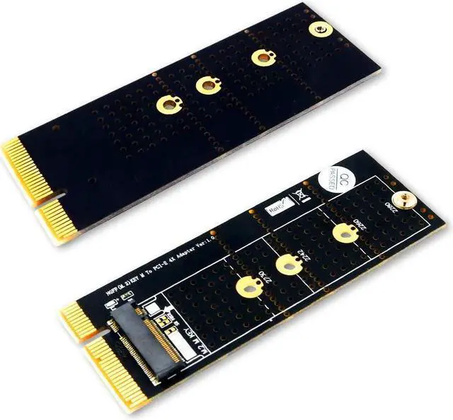 Alt view image 4 of 6 - Black M.2 SSD Cooling M.2 NVMe SSD NGFF TO PCIE 3.0 X4 Adapter M Key Card Support PCI Express 3.0 x4 2230 2280 Size M.2