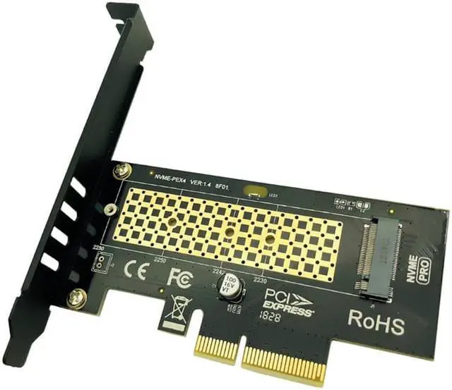 Alt view image 3 of 6 - for M.2 PCI Express SSD/NVME M2 PCI Express Riser Adaptador M2 a PCI Express PCIE to M2 Adapter Raiser M Key