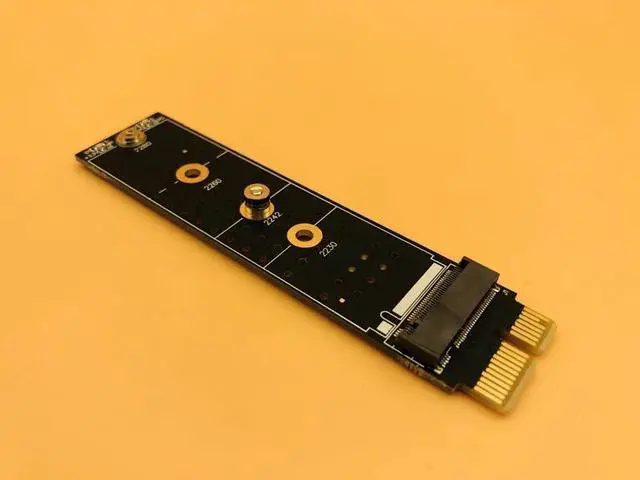 Alt view image 3 of 6 - PCIE to M2 Adapter PCI E PCI Express M Key Connector NVMe SSD M2 PCIE X1 Raiser Supports 2230 2242 2260 2280 M.2 SSD Full Speed