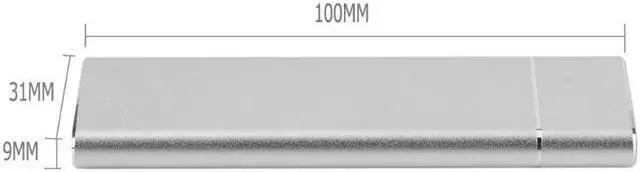 Alt view image 5 of 6 - USB 3.1 to M.2 NGFF SSD Mobile Hard Disk Box Adapter Card External Enclosure Case for m2 SATA SSD USB 3.1 2230/2242/2260/2280 M2