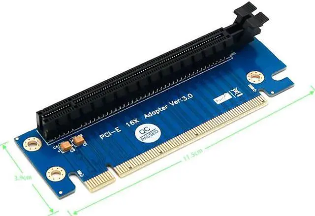 Alt view image 5 of 6 - PCI Express 16x Riser Card PCIE Riser Graphics Card PCI E PCI E Riser Adapter PCI E 16X to 16X Raiser Card FOR 1U 2U Host