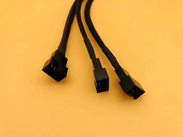 Alt view image 5 of 6 - 5PCS 4Pin Splitter Cable 1 to 3 PWM 4P Female to 3/4 Pin PWM Fan Adapter for Computer Case CPU Fan Mining Cooling Fans Hub Cable