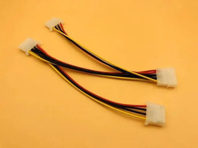 Main image of 4Pin Power Cable One 4Pin Molex Male to 3 Port Molex IDE Female Power Supply Splitter Adapter Computer 4Pin IDE Power Cord