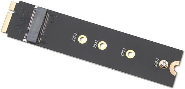 Alt view image 6 of 6 - M2 SSD Adapter Connector M.2 NGFF SATA SSD Converter Adapter Raiser Riser Card For Apple 2012 MacBook Air A1465 A1466 NEW