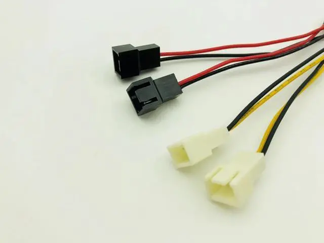 Alt view image 5 of 5 - 4Pin Molex to 3Pin Fan Power Cable Computer Cooling Fan Power Cables Adapter Connector 12v*2/5v*2 for CPU PC Case Fan Cables