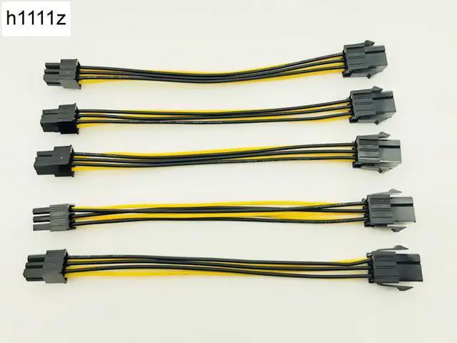 Main image of 5PCS 20CM 6Pin to 6 Pin PCI Express PCIe Power Extension Cable 6Pin Connector Male to Female Graphics Card Power Extension Cable