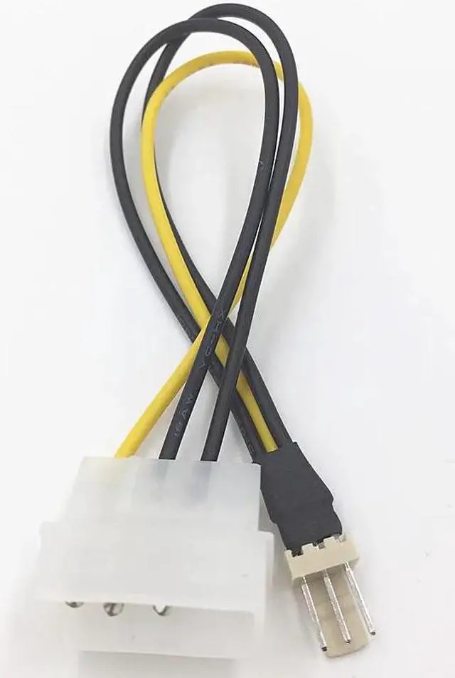Main image of 4Pin to 3Pin Convert Cable Fan Power Supply nterface Cables D Type 4P to 3P CPU Graphics Card Fan Power Cable Conveter Adapter