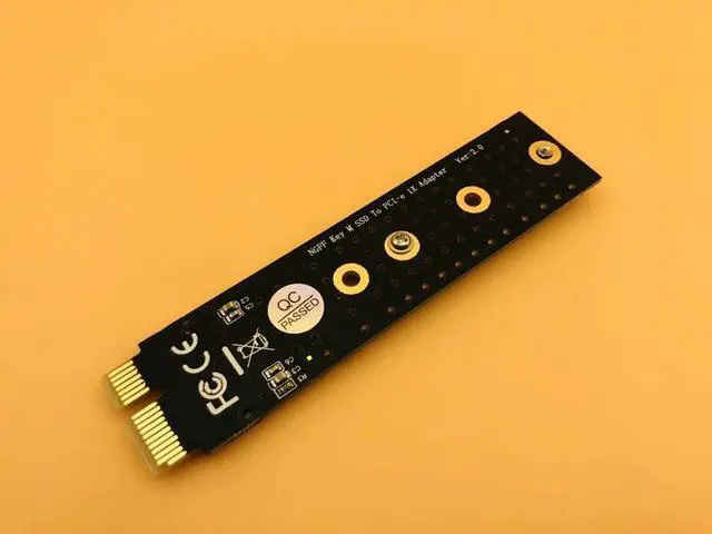 Alt view image 2 of 6 - PCIE to M2 Adapter PCI E PCI Express M Key Connector NVMe SSD M2 PCIE X1 Raiser Supports 2230 2242 2260 2280 M.2 SSD Full Speed