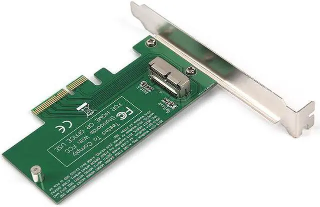 Alt view image 5 of 6 - PCI Express PCIE PCI E to 4X Adapter Card SSD Converter Card for Apple 2015 2014 2013 MacBook Air A1465 Mac Pro MD878 ME253 SSD