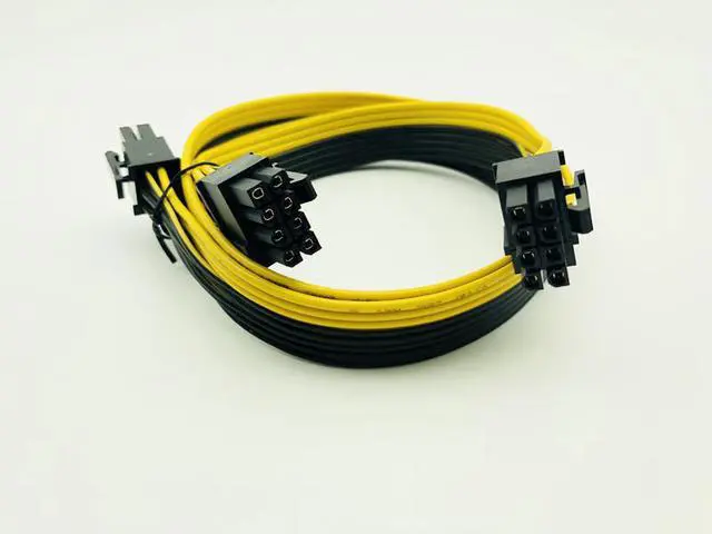 Alt view image 3 of 6 - 10Pcs Modular PSU Power Supply Cables PCI e Molex 6pin to 2 PCI e 8 pin 6+2pin PCI Express Internal Splitter Ribbon Miner Cable