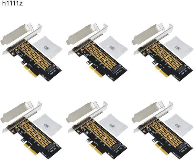 Main image of 6PCS PCIE to M2 Adapter Riser Card PCI Express to M.2 NVME SSD PCIE Adapter M Key NVME SSD M2 PCIE Card Computer Expansion Cards