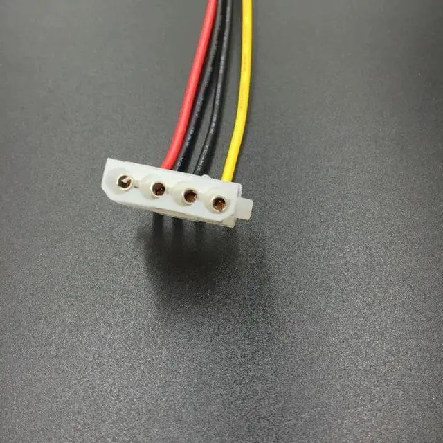Alt view image 3 of 5 - SATA to 4Pin Power Cable Serial ATA 15pin Male to Molex IDE 4pin Female Power Supply Cable for BTC Miner Mining Machine 20CM