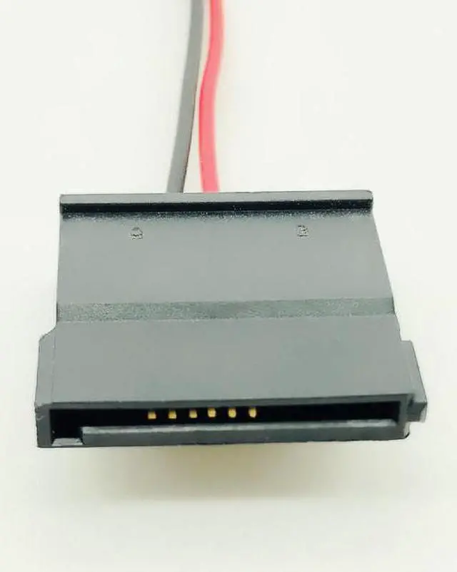 Alt view image 3 of 6 - Computer Cables Mini 2Pin to SATA Power Cable Sleeved Cable PC SATA Power Connector SATA Power Adapter Cables 22AWG 15cm