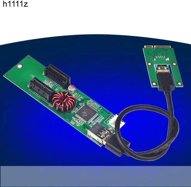 Main image of Mini PCI E PCI Express to PCI E X1 Extender Riser Card USB 3.0 to PCIE 1X Slot IDE 4Pin Power Supply for BTC Miner Mining