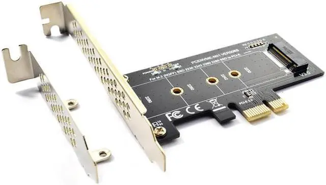 Alt view image 6 of 6 - PCIE to M2 Adapter PCI Express 3.0 x1 to NVME SSD M2 PCIE Raiser Adapter Support 2230 2242 2260 2280 M.2 SSD