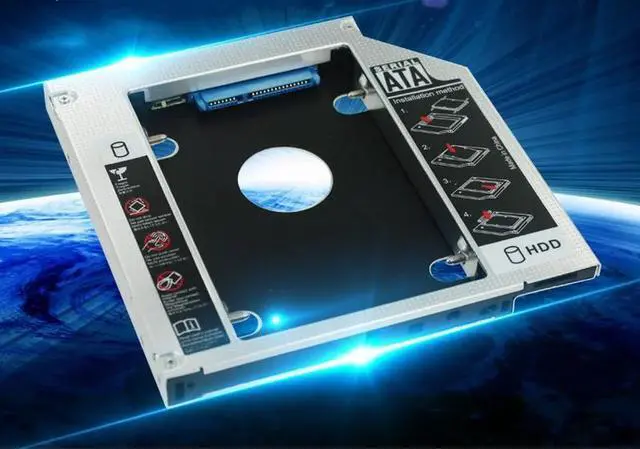 Main image of SATA 3.0 2nd HDD SSD Hard Drive Caddy Bay for 12.7mm Universal Laptop CD DVD ROM