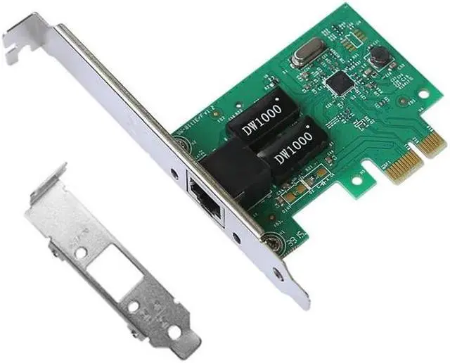 Alt view image 6 of 6 - Gigabit NIC Desktop PCI E Network GbE 10/100/1000Mb LAN Adapter Card Low Profile