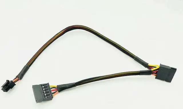 Alt view image 6 of 6 - 5PCS 6Pin to 2 15Pin SATA Power Cable for DELL Vostro 3650 3653 3655 Desktop Computer HDD SSD Power Supply Cables Splitter Cable