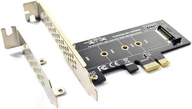 Alt view image 5 of 5 - Add On Cards PCIE to M2 Adapter PCI Express 3.0 x1 to NVME SSD M2 PCIE Raiser Adapter Support 2230 2242 2260 2280 M.2 SSD