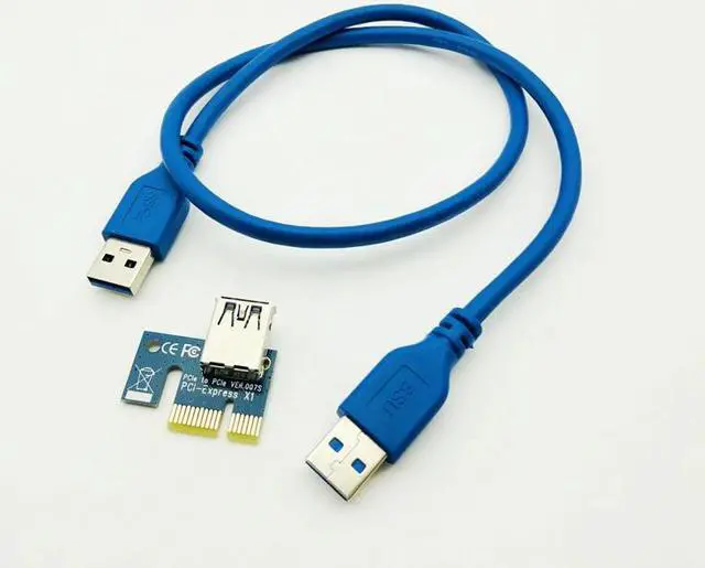Alt view image 6 of 6 - Super stable VER006C PCIE Riser PCI E Express 1x to 16x Graphics Card Riser Adapter SATA to 6pin IDE Power Supply For BTC Mining