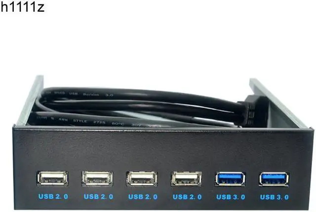 Main image of for Desktop USB3.0 Optical Drive Front Panel 5.25inch USB HUB 9PIN 19PIN to 4Ports USB2.0+ 2Ports USB 3.0 for PC Floppy Bay Tray