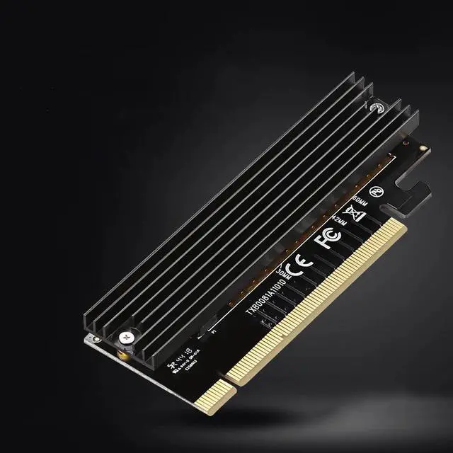 Alt view image 2 of 5 - M.2 NVMe SSD Adapter M2 to PCIE 3.0 X16 Controller Card M Key Interface Support PCI Express 3.0 x4 2230 2280 Size M2 SSD