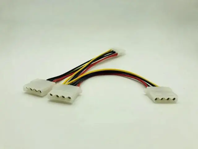 Alt view image 3 of 6 - 4Pin Power Cable 4Pin Molex Male to 3 Port Molex IDE Female Power Supply Splitter Adapter Computer 4Pin IDE Power Cord