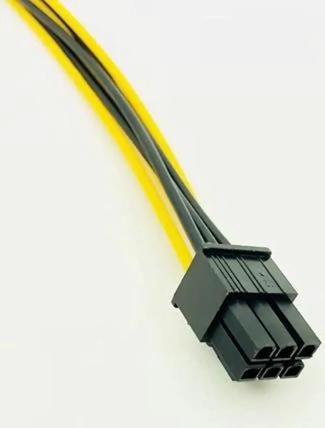 Alt view image 3 of 6 - PCIE 6Pin to 6Pin Power Supply Cable Graphics Card Power Extension Cable 6 Pin Connector Male to Female Power Adapter for Mining