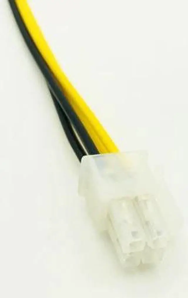 Alt view image 2 of 6 - 20cm 8Inch ATX 4 Pin Male to 4Pin Female PC CPU Power Supply Extension Cable Cord Adapter Motherboard P4 Power Cable for Desktop