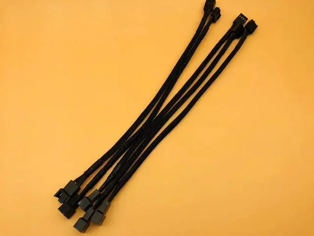 Alt view image 2 of 6 - 5PCS CPU Computer Case Fan Power Extension Cable Motherboard 4Pin PWM Fan Connector Computer Case Extension Power Cable