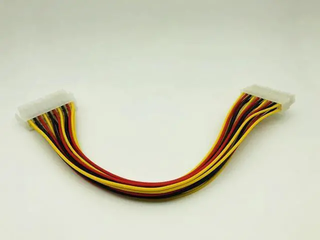 Alt view image 2 of 6 - 20 Pin Male to 20Pin Female Internal PC PSU Power Adapter 20P ATX Extension Cable Connector Motherboard Power Supply for Desktop
