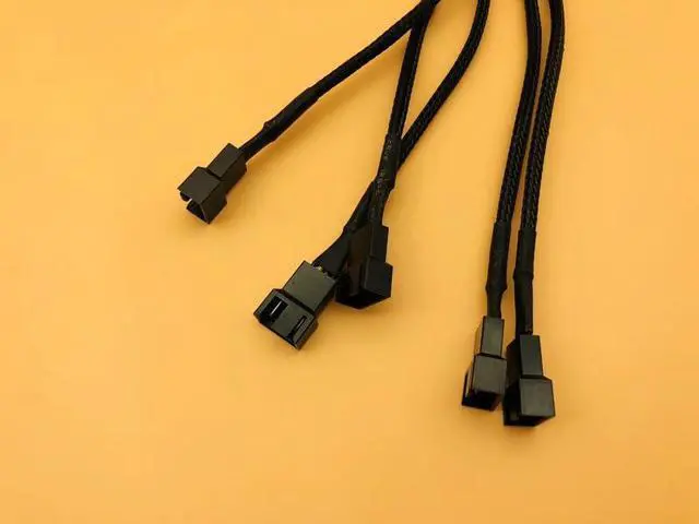 Alt view image 3 of 6 - 5PCS CPU Computer Case Fan Power Extension Cable Motherboard 4Pin PWM Fan Connector Computer Case Extension Power Cable