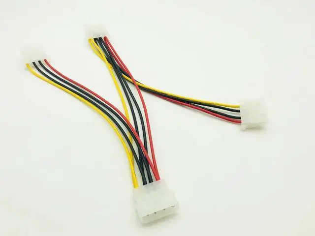 Alt view image 2 of 6 - 5PCS 4Pin Power Cable 4Pin Molex Male to 3 Port Molex IDE Female Power Supply Splitter Adapter Computer 4Pin IDE Power Cord