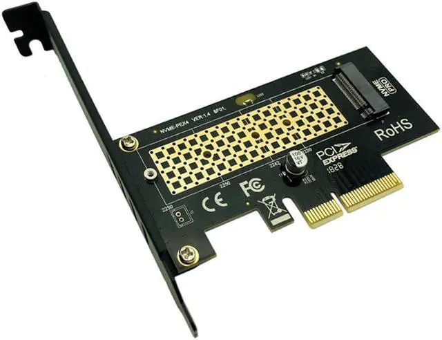 Alt view image 4 of 6 - for M.2 PCI Express SSD/NVME M2 PCI Express Riser Adaptador M2 a PCI Express PCIE to M2 Adapter Raiser M Key