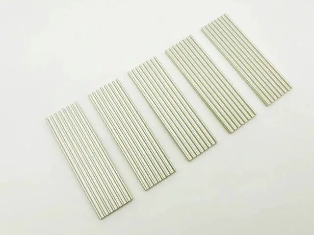 Alt view image 2 of 6 - 5PCS Cooling Heatsink Heat Dissipation Aluminum Radiator M.2 NVME Cooling Heat Sink Heat Thermal Pads For M.2 NGFF SSD