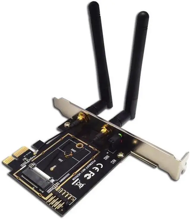 Alt view image 6 of 6 - PCI Express 1X M.2 NGFF Key A A+E to Mini PCI E Adapter Wireless WiFi Bluetooth Network Card ConverterM2 NGFF Support 2230 2242