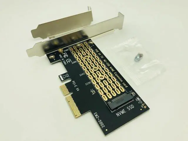 Main image of Amify PCI E PCI Express 3.0 X4 to M.2 NVMe M KEY NGFF SSD PCIE M2 Riser Card Adapter Support 2230 2242 2260 2280 Size