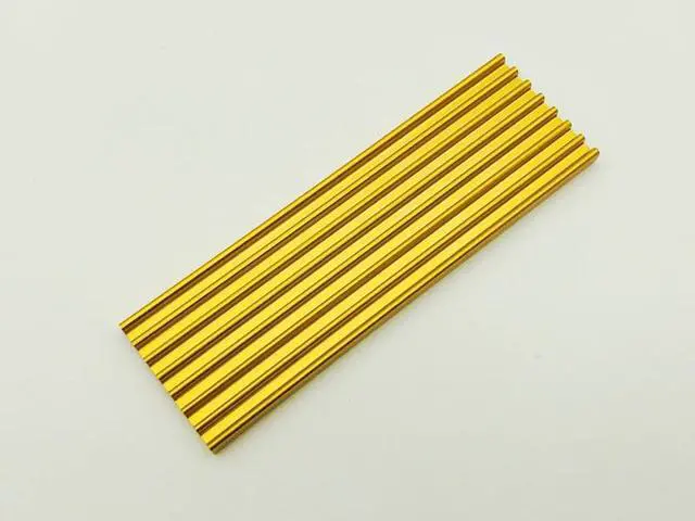 Alt view image 3 of 6 - 5PCS M.2 Heatsink SSD Aluminum alloy Cooling Cooler Heatsink Thermal Pads for NGFF NVME PCIE 2280 SSD Hard Drive Disk Gold Color